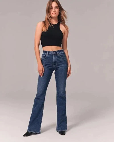 High Waist Flared Jeans