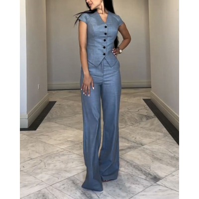 Hannah | Linen shirt and pants set