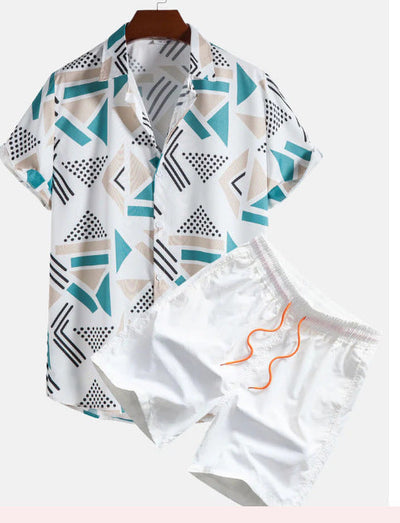 Digital Printed casual Short Sleeved Set