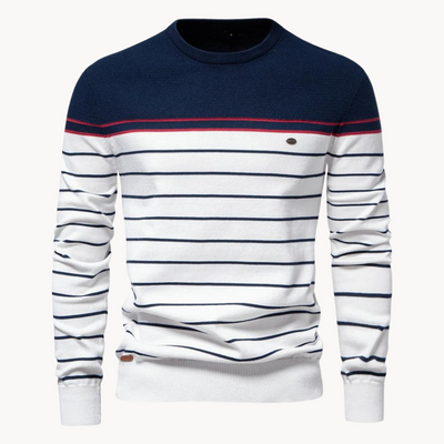 Coastal Stripe Cotton Sweater