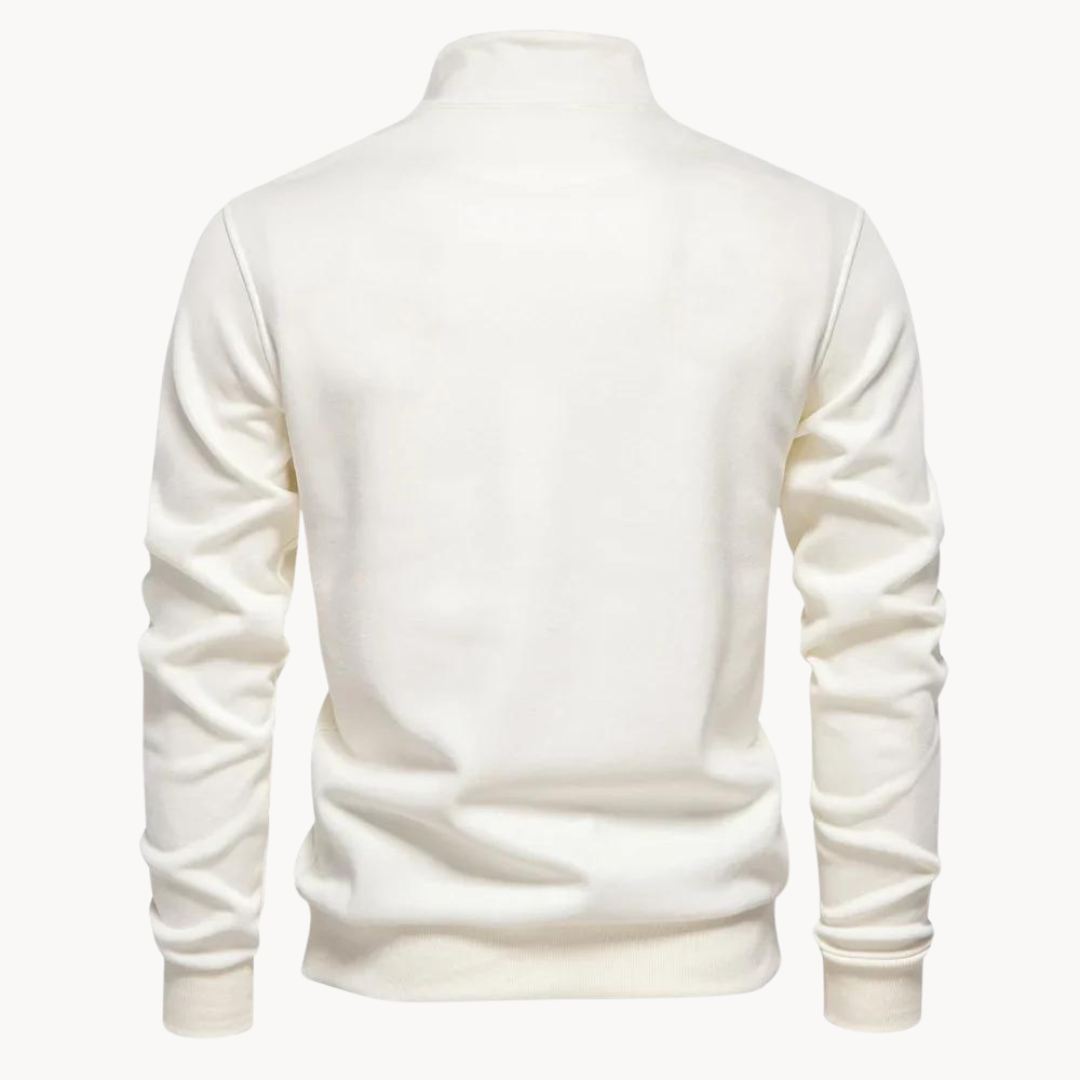 Bennett Mockneck Zip Knit