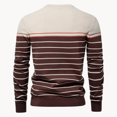 Coastal Stripe Cotton Sweater