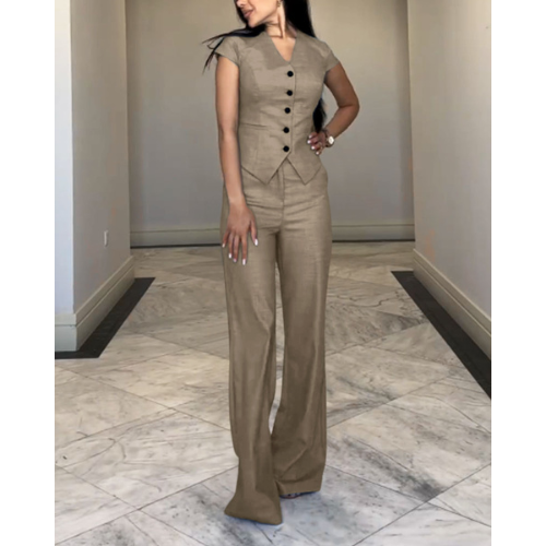 Hannah | Linen shirt and pants set