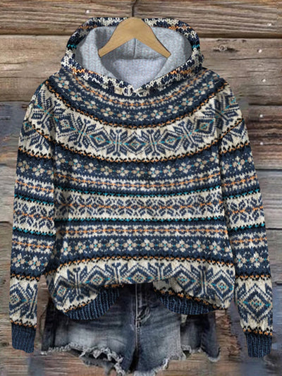 Elizabeth |  ICELANDIC STYLE KNITTED HOODIE