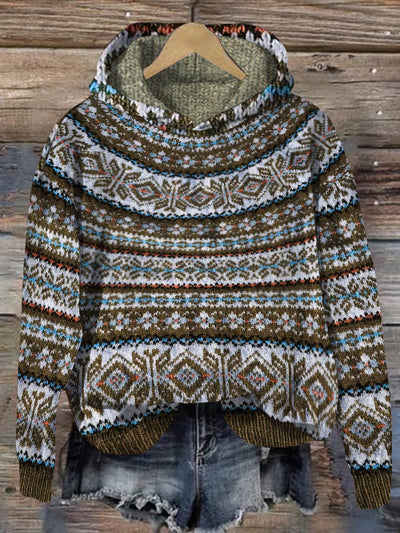 Elizabeth |  ICELANDIC STYLE KNITTED HOODIE