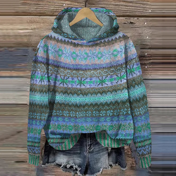 Abigail/ ETHNIC RETRO HOODIE