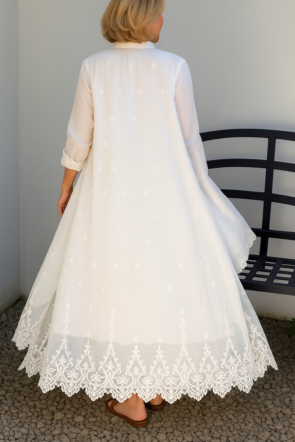Women's Lace Dress Suit（Dress and Cardigan）