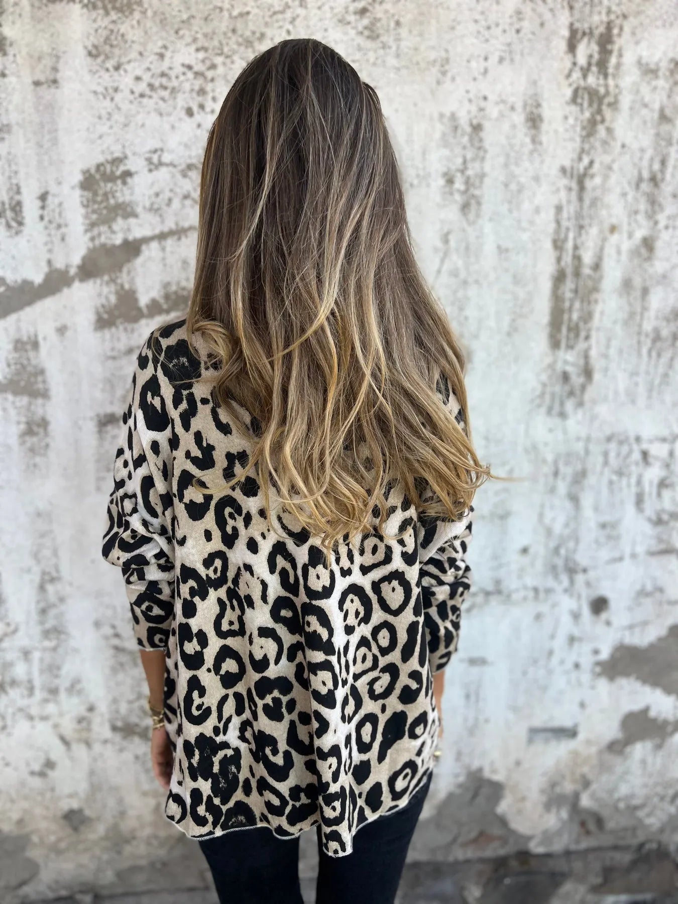INA - ANIMAL PRINT SWEATER