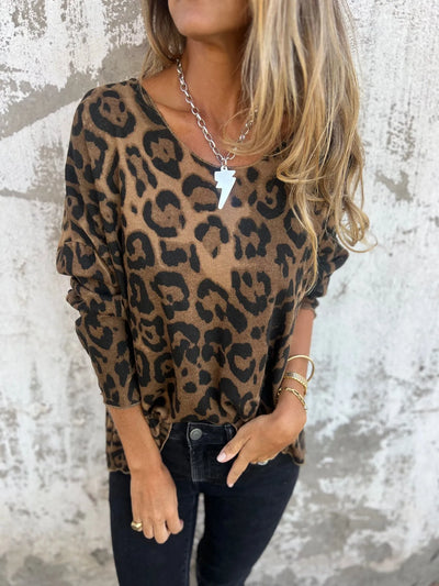 INA - ANIMAL PRINT SWEATER
