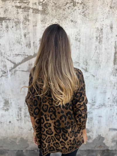 INA - ANIMAL PRINT SWEATER