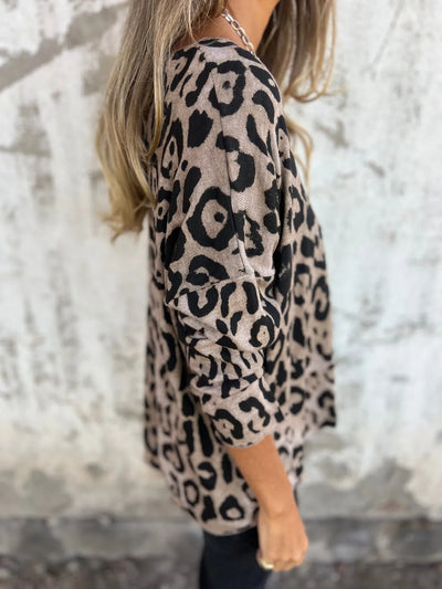 INA - ANIMAL PRINT SWEATER