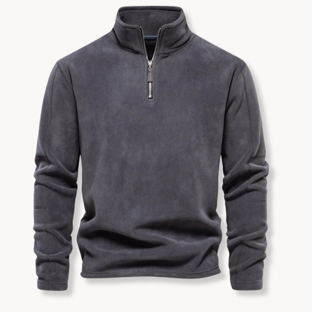 GEORVAN™ | Quarter-Zip Fleece Sweater