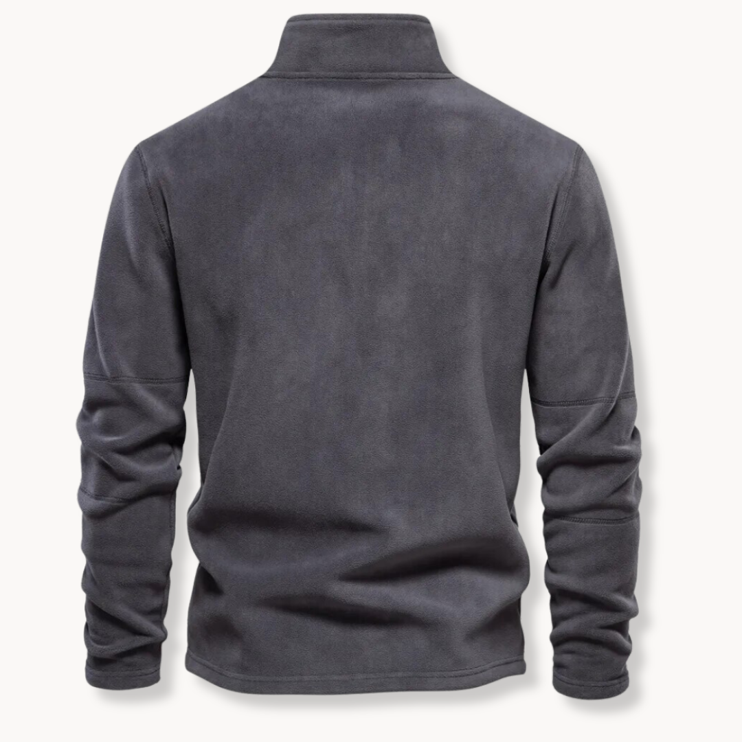 GEORVAN™ | Quarter-Zip Fleece Sweater