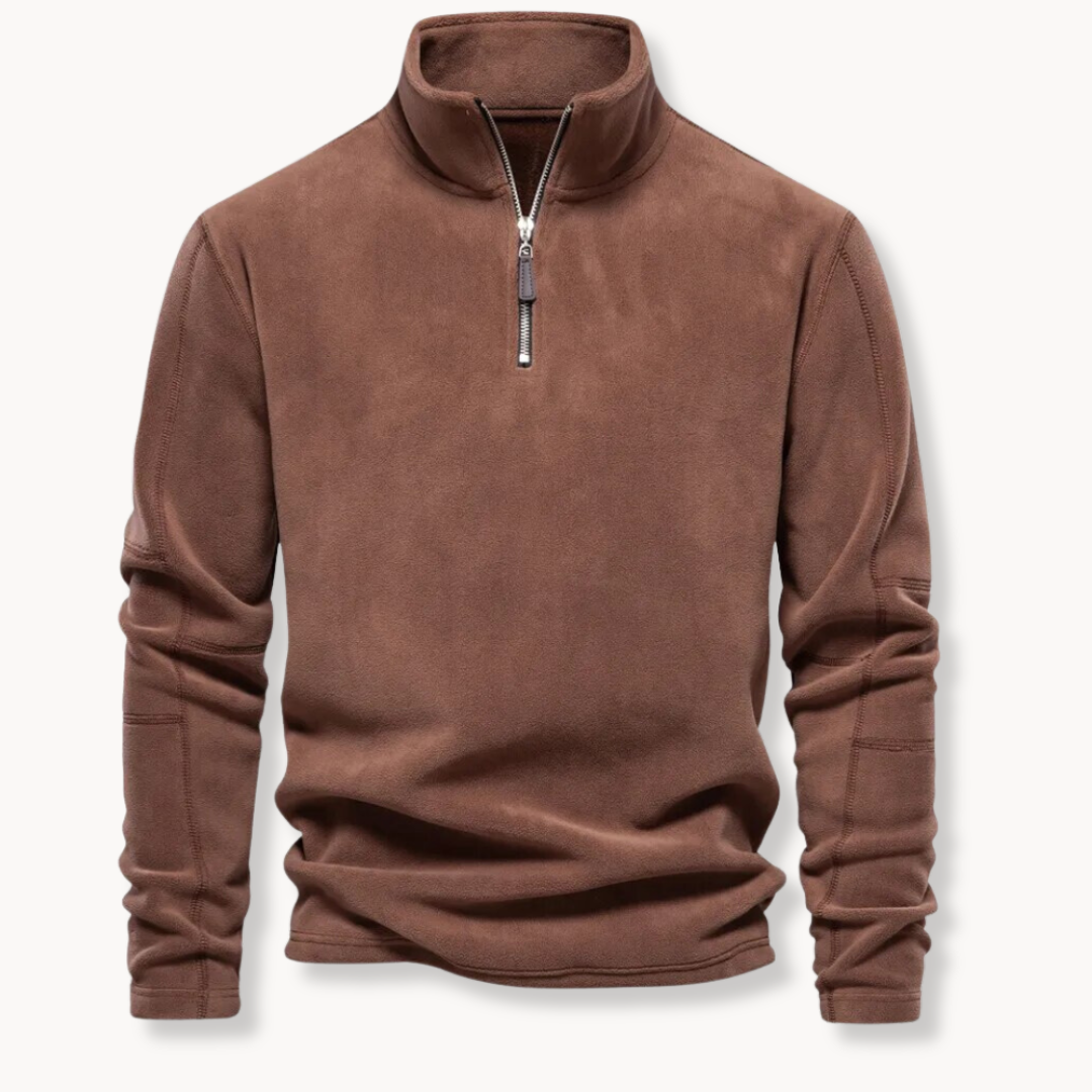 GEORVAN™ | Quarter-Zip Fleece Sweater