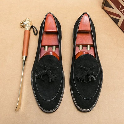 ChicTassel Suede Loafers