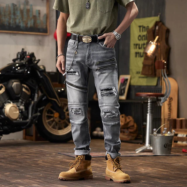 MotoStitch Denim Pants