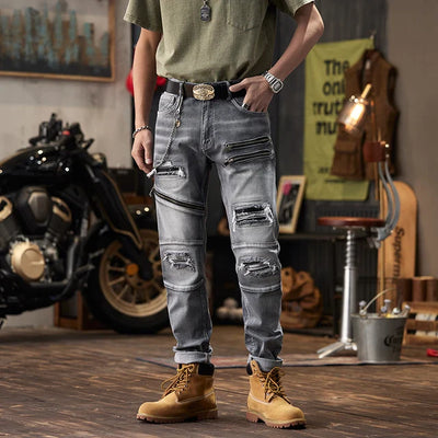MotoStitch Denim Pants