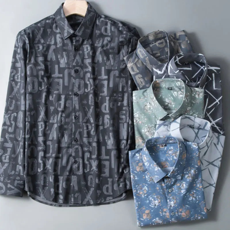 RetroPrint Long Sleeve Shirts