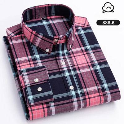 HeritageFlex Long Sleeve: Men's Slim Fit Plaid Shirt