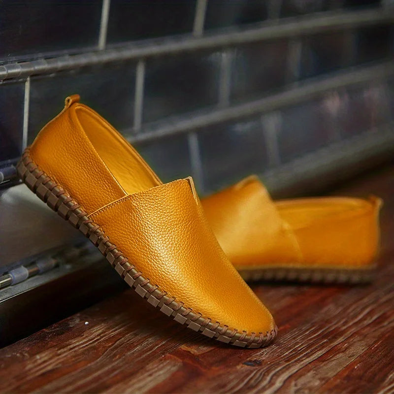 LUCIANO VERDI™ | HANDCRAFTED LEATHER SUMMER LOAFERS