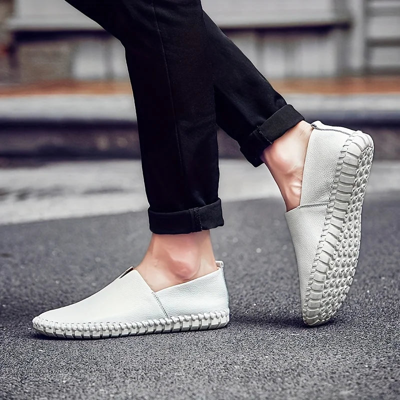 LUCIANO VERDI™ | HANDCRAFTED LEATHER SUMMER LOAFERS