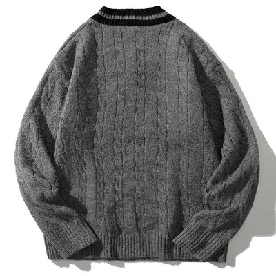 SORENA™ | Relaxed Knit V-Neck Sweater