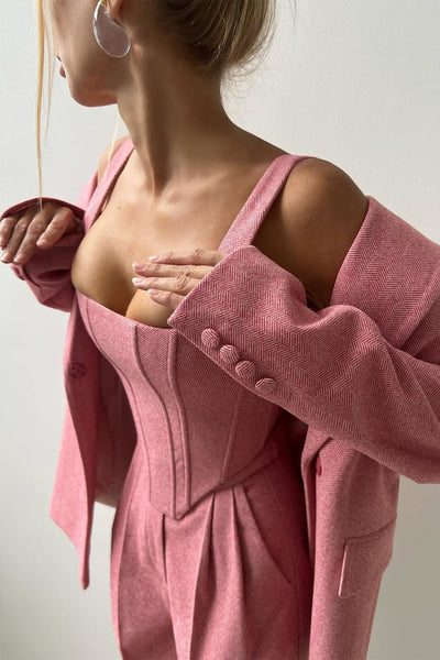Lidia™ | Three-piece suit with double-breasted blazer