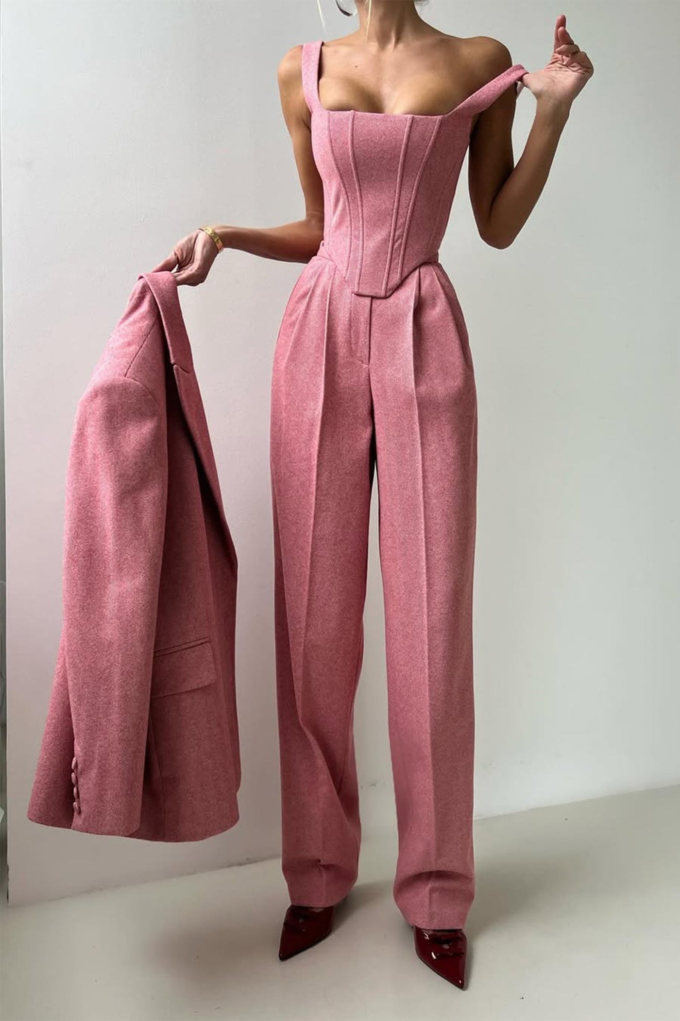 Lidia™ | Three-piece suit with double-breasted blazer