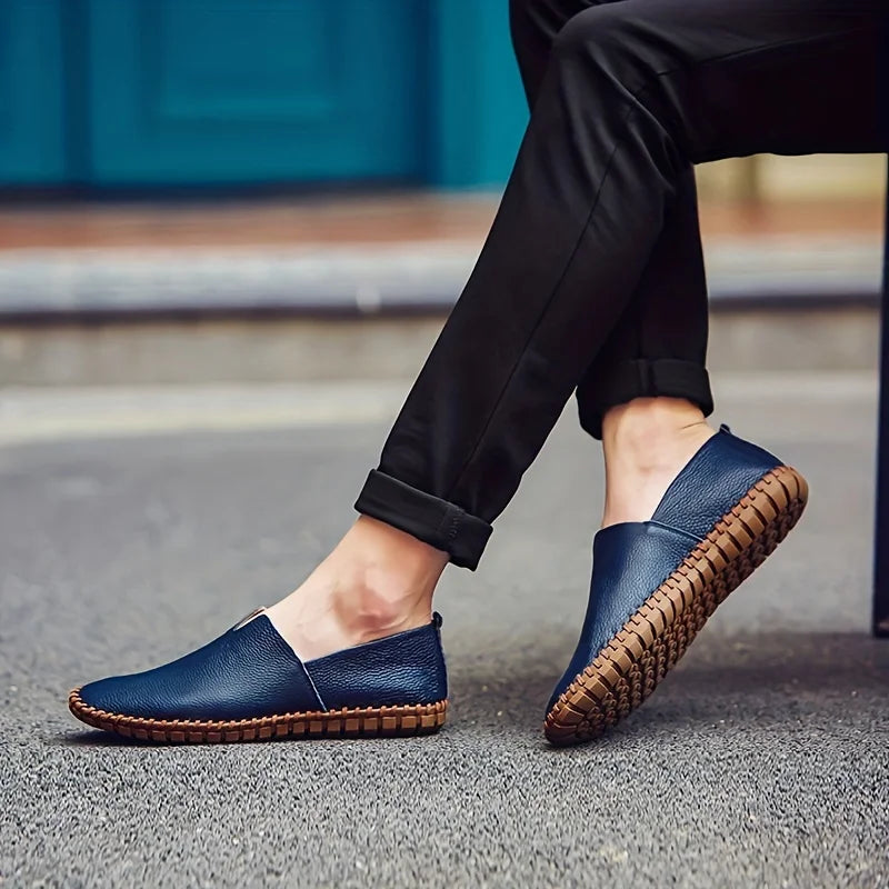 LUCIANO VERDI™ | HANDCRAFTED LEATHER SUMMER LOAFERS