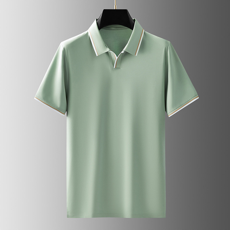 Silk Buttonless Porto Polo