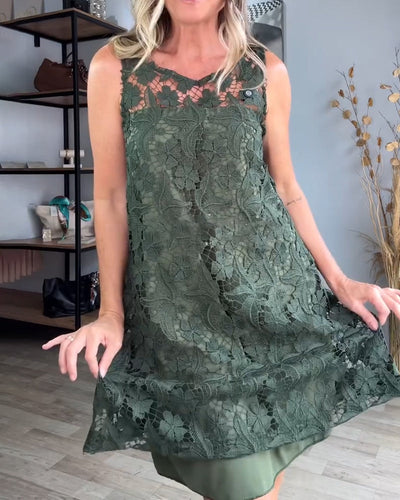 Dress Sleeveless Cut Out Fashion