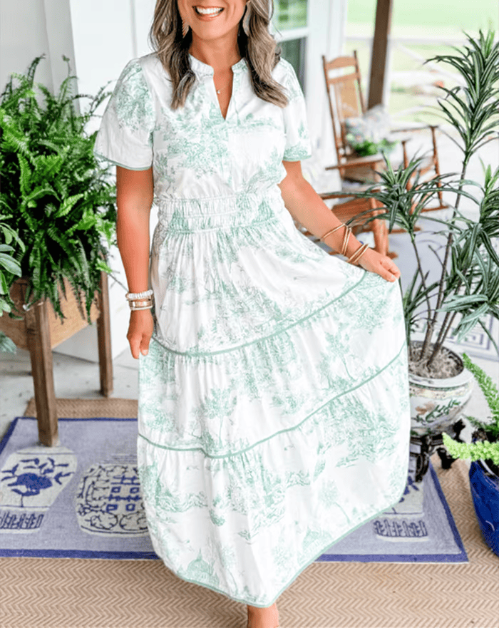 Isadora -  Classic Charm Maxi Dress