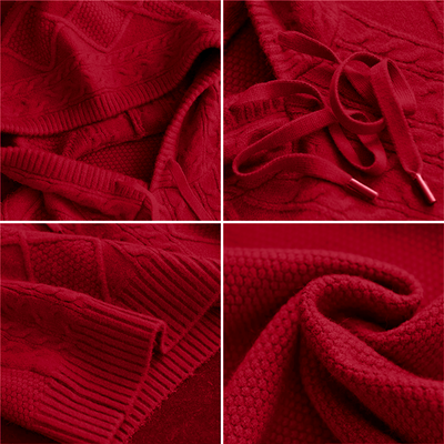 Julia  JACQUARD HOODED SWEATER