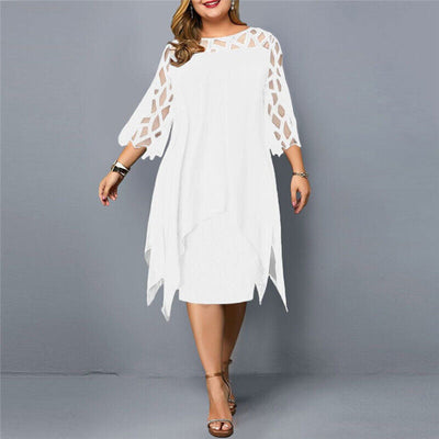 Kirsty | Chic Plus Size Midi Dress For Modern Women
