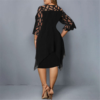 Kirsty | Chic Plus Size Midi Dress For Modern Women