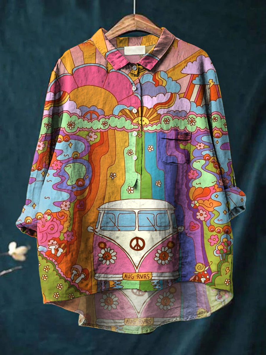 ZENORA™ | VINTAGE HIPPIE ART SHIRT