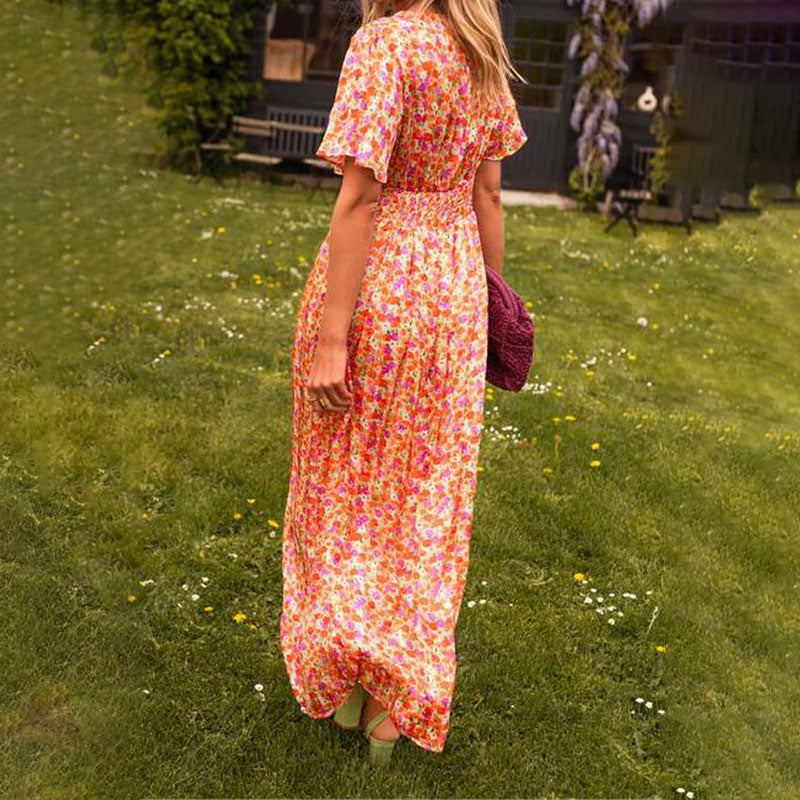 Naomi | Women's Dress with V-Neck