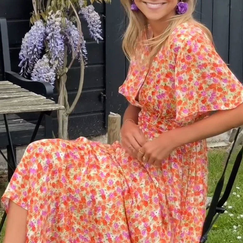 Naomi | Women's Dress with V-Neck