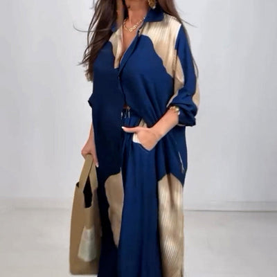 Set of long shirt and pants with drawstring